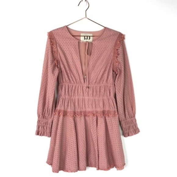 The Jetset Diaries Dresses & Skirts - THE JETSET DIARIES Long Sleeve Smock Waist Dress